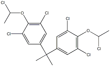 2,2-Bis[3,5-dichloro-4-(1-chloroethoxy)phenyl]propane