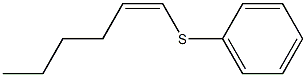 [(Z)-1-ヘキセニル]フェニルスルフィド 化学構造式