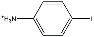 p-ヨードアニリニウム 化学構造式