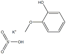 グアヤコールスルホン酸カリウム 化学構造式