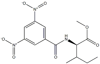 (2R)-2-[(3,5-Dinitrobenzoyl)amino]-3-methylpentanoic acid methyl ester Structure