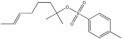 (E)-2-メチル-6-オクテン-2-オールトシラート 化学構造式