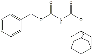 N-[(アダマンタン-1-イル)オキシカルボニル]カルバミド酸ベンジル 化学構造式