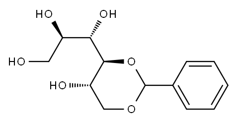 4-O,6-O-ベンジリデン-L-グルシトール 化学構造式