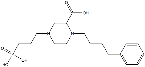 3-[3-Carboxy-4-(4-phenylbutyl)-1-piperazinyl]propylphosphonic acid