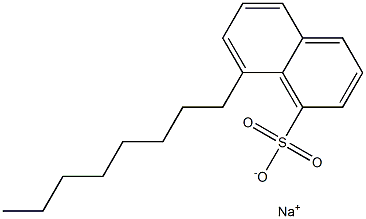 8-オクチル-1-ナフタレンスルホン酸ナトリウム 化学構造式