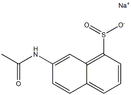 7-アセチルアミノ-1-ナフタレンスルフィン酸ナトリウム 化学構造式