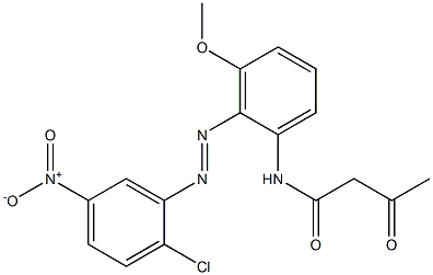 2-Acetyl-2'-(2-chloro-5-nitrophenylazo)-3'-methoxyacetanilide