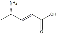 (2E,4S)-4-アミノ-2-ペンテン酸 化学構造式