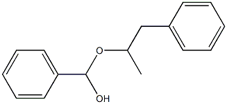 ベンズアルデヒドベンジルエチルアセタール 化学構造式