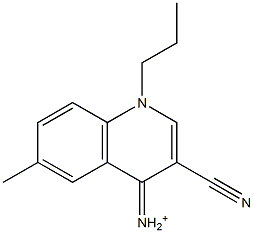 1-Propyl-6-methyl-3-cyano-1,4-dihydroquinolin-4-iminium