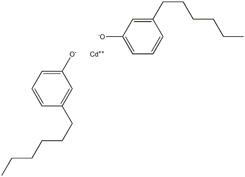 カドミウムビス(3-ヘキシルフェノラート) 化学構造式