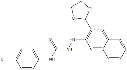 1-[3-(1,3-Dioxolan-2-yl)quinolin-2-yl]-4-(4-chlorophenyl)thiosemicarbazide
