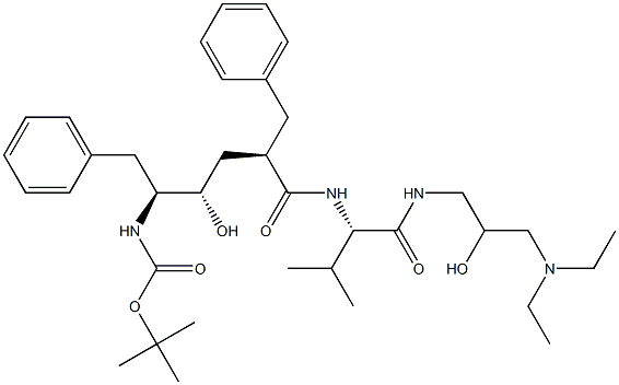 (2S)-2-[[(2R,4S,5S)-5-(tert-Butoxycarbonylamino)-2-benzyl-4-hydroxy-6-phenylhexanoyl]amino]-N-(3-diethylamino-2-hydroxypropyl)-3-methylbutyramide