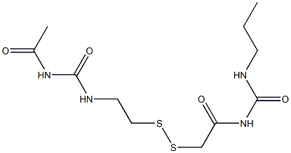 1-Acetyl-3-[2-[[(3-propylureido)carbonylmethyl]dithio]ethyl]urea