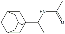 N-[1-(アダマンタン-1-イル)エチル]アセトアミド 化学構造式