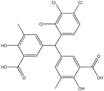 5,5'-(2,3,4-Trichlorobenzylidene)bis(3-methylsalicylic acid)