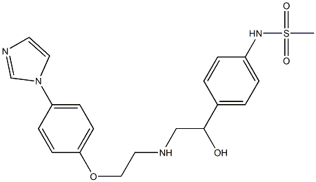 2-[2-[4-(1H-Imidazol-1-yl)phenoxy]ethylamino]-1-[4-(methylsulfonylamino)phenyl]ethanol
