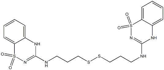 3,3'-[Dithiobis(3,1-propanediyl)bis(imino)]bis[4H-1,2,4-benzothiadiazine 1,1-dioxide]