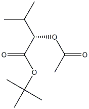 [S,(-)]-2-Acetyloxy-3-methylbutyric acid tert-butyl ester 结构式