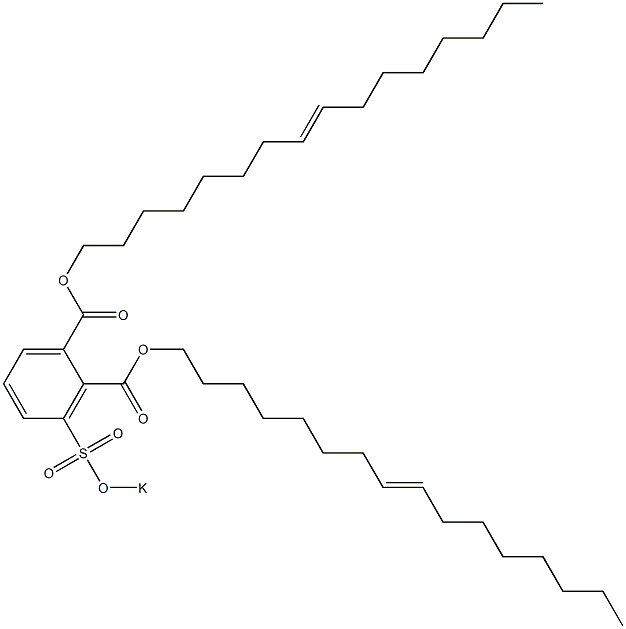 3-(Potassiosulfo)phthalic acid di(8-hexadecenyl) ester