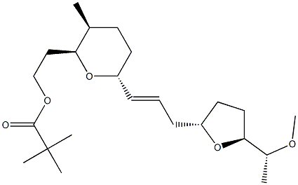 (2S,3S,6R)-3-Methyl-2-[2-(2,2-dimethylpropionyloxy)ethyl]-6-[(E)-3-[[(2S,5S)-5-[(R)-1-methoxyethyl]tetrahydrofuran]-2-yl]-1-propenyl]tetrahydro-2H-pyran