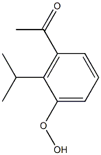 アセチルイソプロピルフェニルヒドロペルオキシド 化学構造式