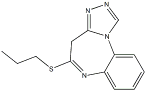 5-(Propylthio)-4H-[1,2,4]triazolo[4,3-a][1,5]benzodiazepine