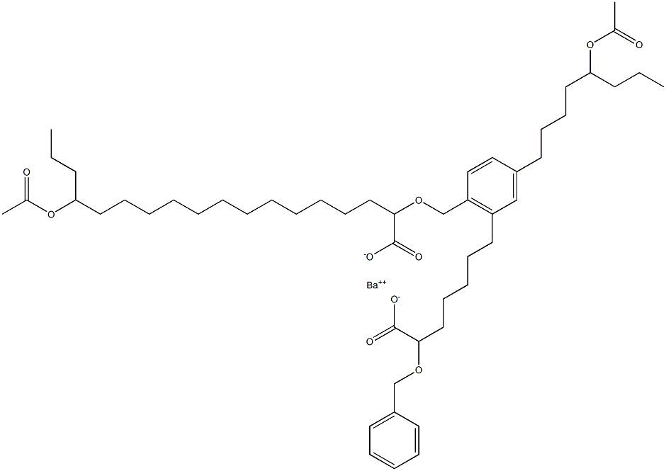 Bis(2-benzyloxy-15-acetyloxystearic acid)barium salt