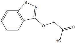 2-[(1,2-ベンゾイソチアゾール-3-イル)オキシ]酢酸 化学構造式