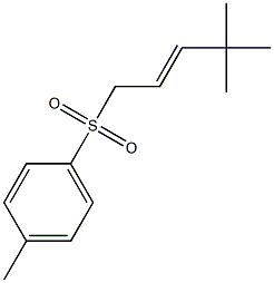 (E)-4,4-Dimethyl-2-pentenyl 4-methylphenyl sulfone Struktur
