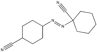 1,4'-アゾビス(シクロヘキサンカルボニトリル) 化学構造式