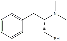 [S,(-)]-2-(ジメチルアミノ)-3-フェニル-1-プロパンチオール 化学構造式