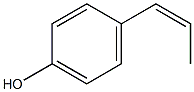 4-[(Z)-1-プロペニル]フェノール 化学構造式