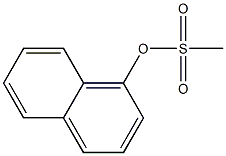 メタンスルホン酸1-ナフタレニル 化学構造式