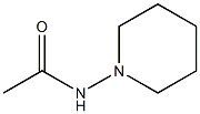 1-(アセチルアミノ)ピペリジン 化学構造式