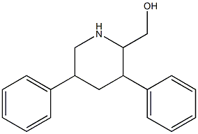 3,5-Diphenylpiperidine-2-methanol Structure