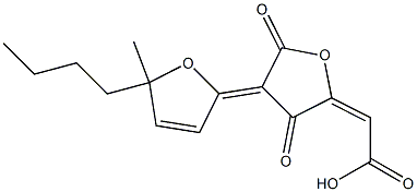 [[3,5-Dioxo-4-[(5-butyl-2,5-dihydro-5-methylfuran)-2-ylidene]tetrahydrofuran]-2-ylidene]acetic acid