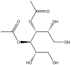 D-グルシトール3,4-ジアセタート 化学構造式