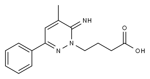 6-Imino-5-methyl-3-phenyl-1(6H)-pyridazinebutanoic acid