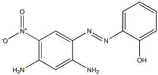 2-(2,4-ジアミノ-5-ニトロフェニルアゾ)フェノール 化学構造式