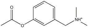 3-アセチルオキシ-N,N-ジメチルベンゼンメタンアミニウム 化学構造式