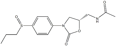 (5S)-5-Acetylaminomethyl-3-(4-propylsulfinylphenyl)oxazolidin-2-one|