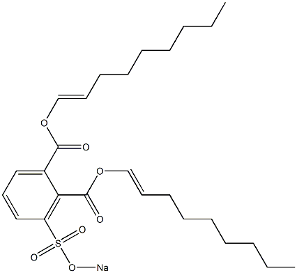 3-(Sodiosulfo)phthalic acid di(1-nonenyl) ester