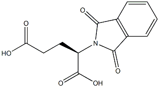 (R)-2-[(1,3-ジヒドロ-1,3-ジオキソ-2H-イソインドール)-2-イル]ペンタン二酸 化学構造式