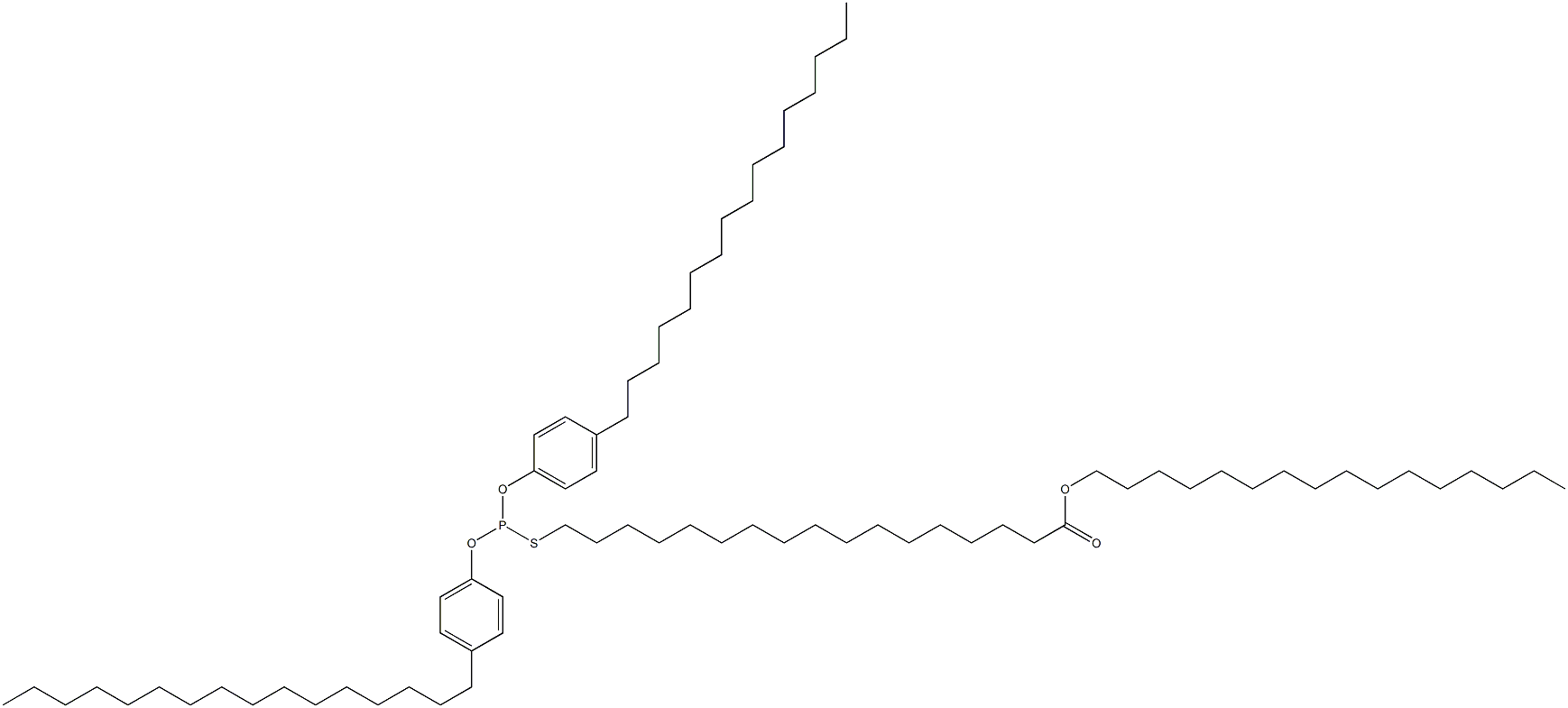 Thiophosphorous acid O,O-bis(4-hexadecylphenyl)S-(17-hexadecyloxy-17-oxoheptadecyl) ester