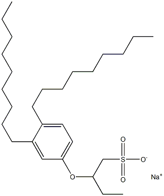 2-(3,4-Dinonylphenoxy)butane-1-sulfonic acid sodium salt