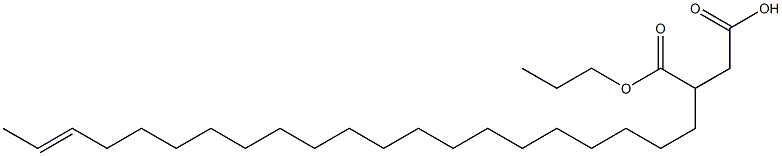 3-(19-ヘニコセニル)こはく酸1-水素4-プロピル 化学構造式