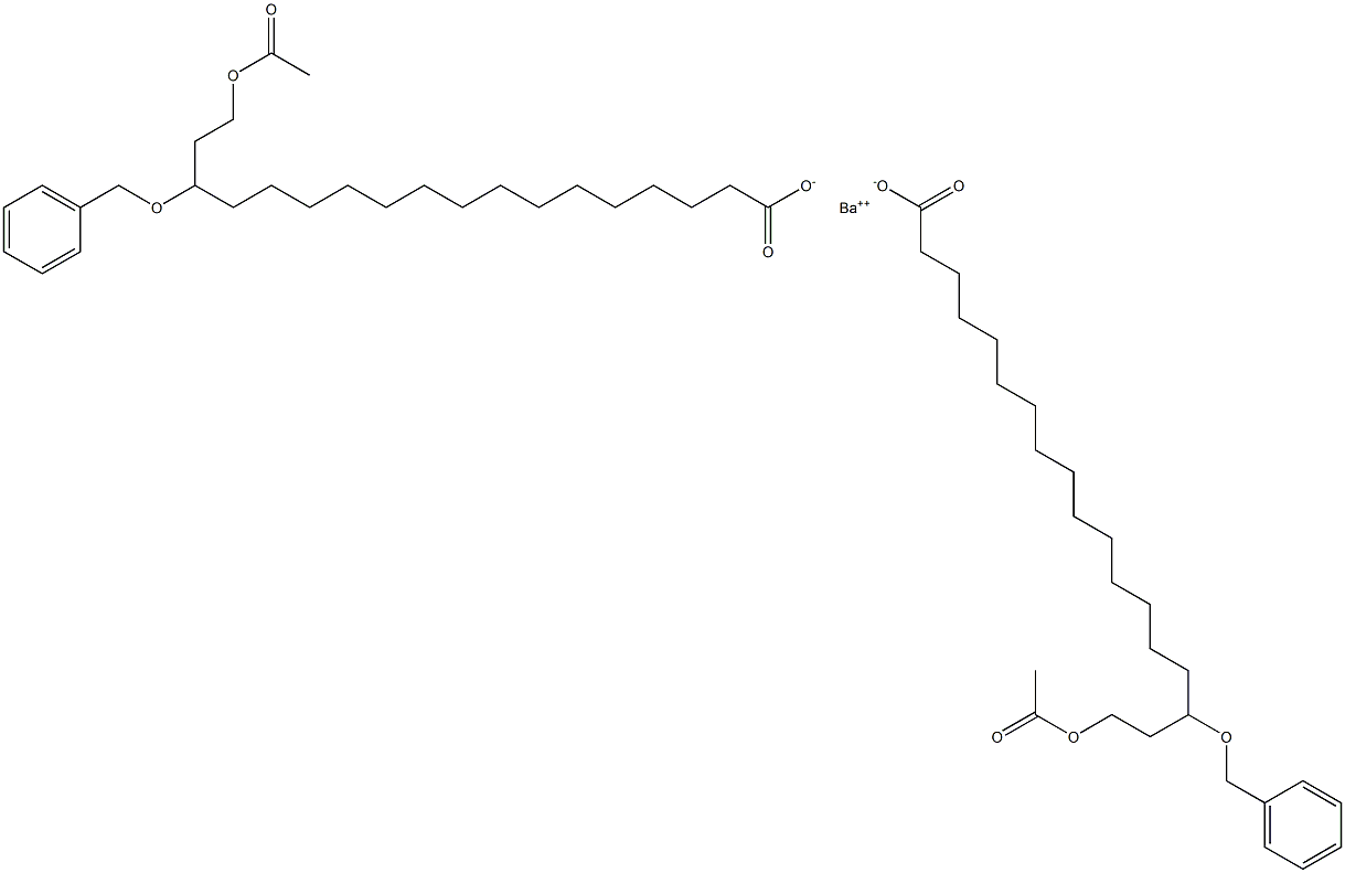 Bis(16-benzyloxy-18-acetyloxystearic acid)barium salt