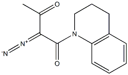 1,2,3,4-Tetrahydro-1-(2-diazo-3-oxobutyryl)quinoline